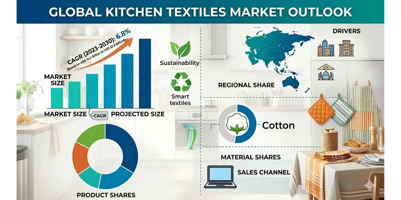 Kitchen Textiles Industry Report 2026: $22.8B Market Forecast by 2030 